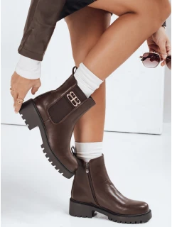 Dámské hnědé kozačky Dstreet model 21992326 - FashionStreet