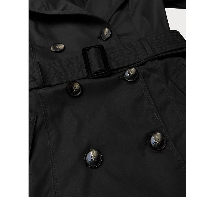 Elegantní dámský kabát s kapucí Goodlookin černý (T2-2238#-1) Elegantní dámský kabát s kapucí Goodlookin černý (T2-2238#-1)