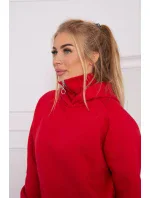 Zateplený set roláku a kapuce červený Zateplený set roláku a kapuce červený