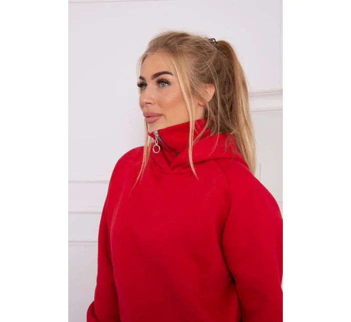 Zateplený set roláku a kapuce červený Zateplený set roláku a kapuce červený