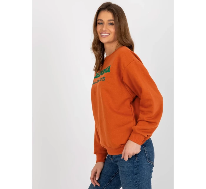 Dámská mikina MA BL tmavě oranžová model 18249863 - FPrice Dámská mikina MA BL tmavě oranžová model 18249863 - FPrice