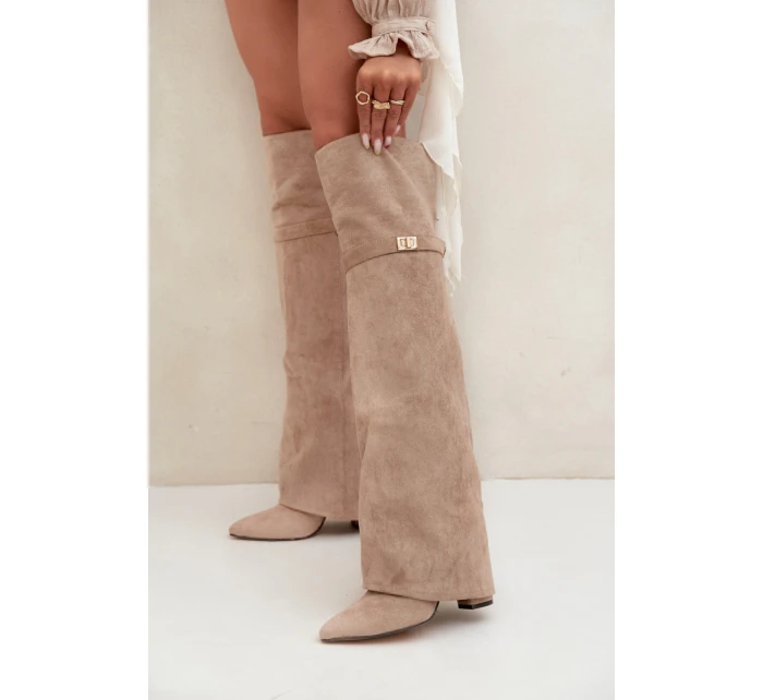 Kozačky na podpatku  model 217225 Step in style