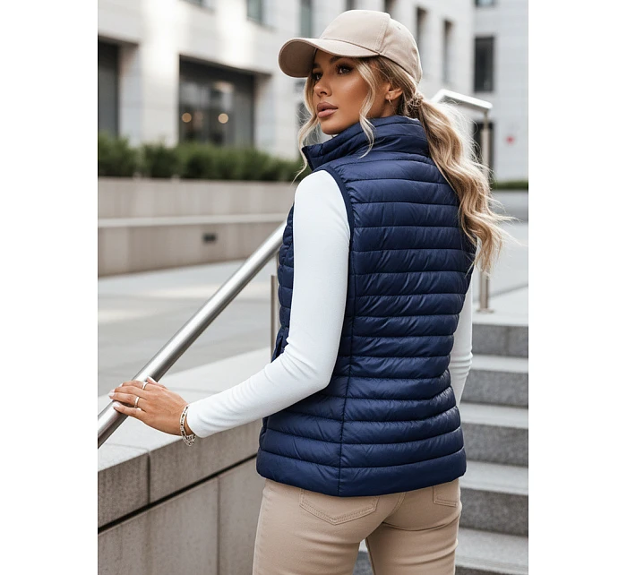 Dámská prošívaná vesta STANSY navy blue FashionStreet TY3962