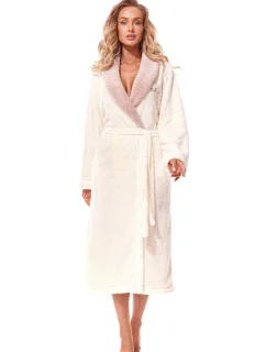 Dlouhý dámský župan model 18981098 Duo S2XL - L&L