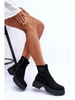 Kožené Klasické Zateplené Boty Černé model 21630931 - Boto Kožené Klasické Zateplené Boty Černé model 21630931 - Boto