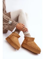 Boty Na Platformě Kožešinou Camel model 21639721 - Boto