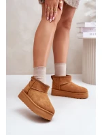 Nízké Sněhule Na Platformě Big Star model 21676190 Camel - Big Star Shoes Nízké Sněhule Na Platformě Big Star model 21676190 Camel - Big Star Shoes