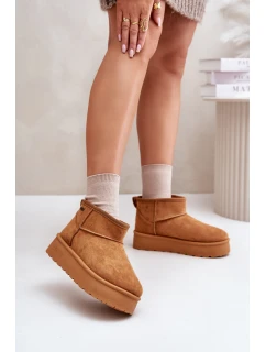 Nízké Sněhule Na Platformě Big Star model 21676190 Camel - Big Star Shoes