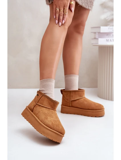 Nízké Sněhule Na Platformě Big Star model 21676190 Camel - Big Star Shoes Nízké Sněhule Na Platformě Big Star model 21676190 Camel - Big Star Shoes