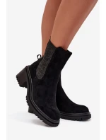 Dámské Zateplené Kotníkové Boty Na Klíně Černé Zoralia Dámské Zateplené Kotníkové Boty Na Klíně Černé Zoralia