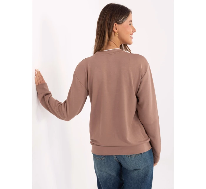 Bluza RV BL model 21717667 ciemny bezowy - FPrice Bluza RV BL model 21717667 ciemny bezowy - FPrice