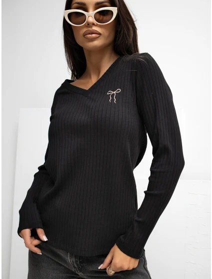 Bluzka RV BZ model 21777770 czarny - FPrice Bluzka RV BZ model 21777770 czarny - FPrice