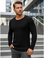 Pánský svetr přes hlavu černý model 21962620 - FashionStreet