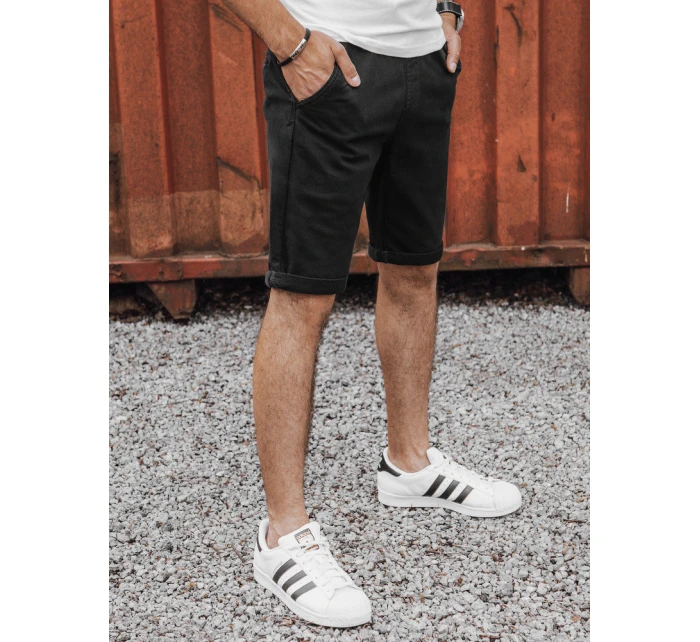 Pánské džínové šortky černé FashionStreet SX2435