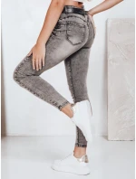 Dámské džínové úzké kalhoty JORNIX tmavě šedé FashionStreet UY2192