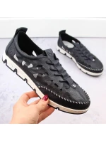 Rieker W RKR652 námořnicky modrá kožená polobotka s prolamovanou podrážkou Rieker W RKR652 námořnicky modrá kožená polobotka s prolamovanou podrážkou