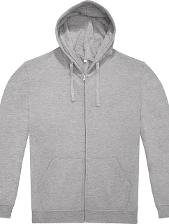 B&C Zip Hood Unisex mikina s kapucí sport grey model 22444994