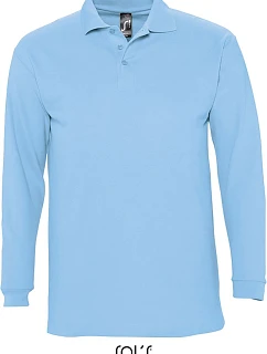SOL'S Winter II Piqué polo s dlouhým rukávem model 22525785 sky blue