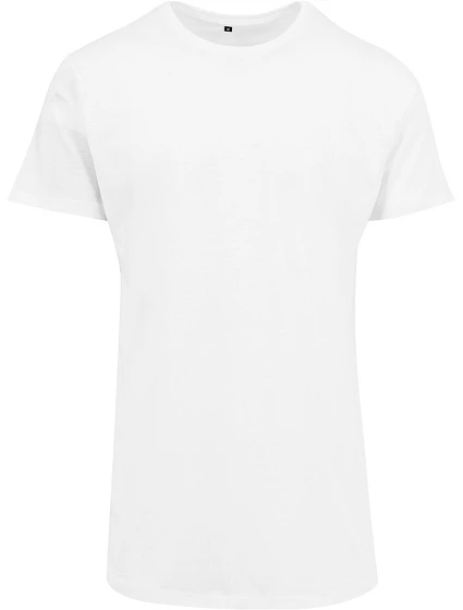 Build your Brand BY 028 Pánské tričko "Shaped Long" 56.0028 white