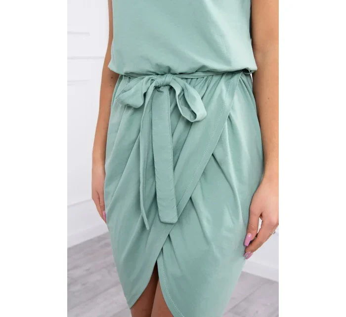 Šaty s obálkou dole tmavě mátové Šaty s obálkou dole tmavě mátové
