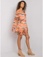 Šaty DHJ SK oranžová model 16283480 - FPrice Šaty DHJ SK oranžová model 16283480 - FPrice