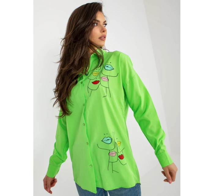 Dámská košile KS model 21215660 zelená - FPrice