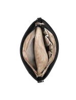 Dámská crossbody kabelka na kočárek Vuch Amma Flowers Black Dámská crossbody kabelka na kočárek Vuch Amma Flowers Black