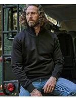 TJ Mikina s 1/4 zipem 18. dark grey model 22498017 - Tee Jays