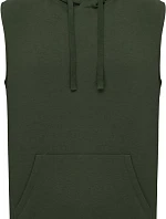 Kariban ProAct PA 393 Unisex mikina s kapucí bez rukávů 20.P393 sporty khaki