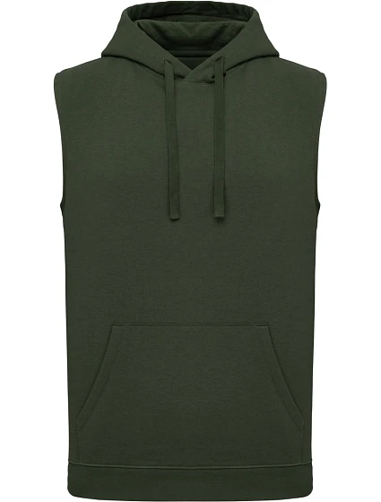 Kariban ProAct PA 393 Unisex mikina s kapucí bez rukávů 20.P393 sporty khaki Kariban ProAct PA 393 Unisex mikina s kapucí bez rukávů 20.P393 sporty khaki