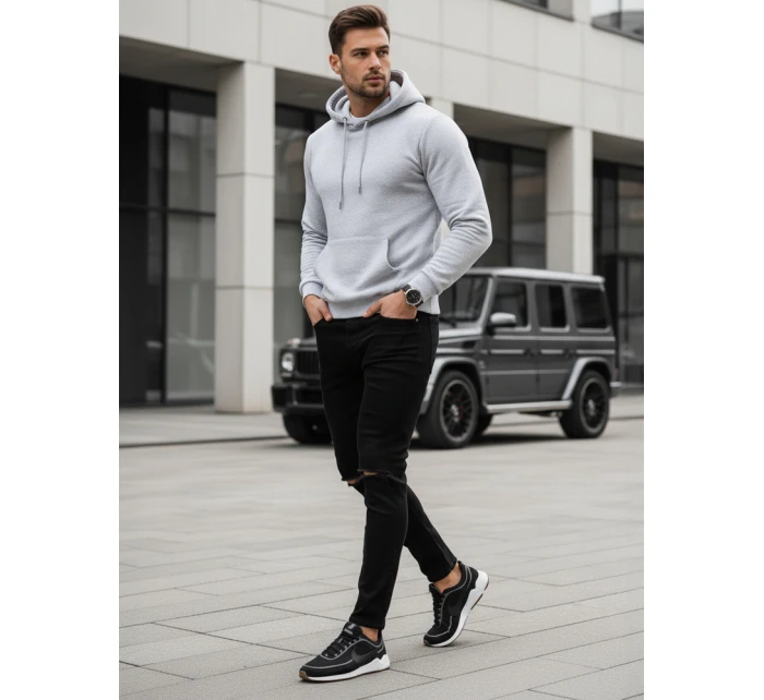 Pánské černé kalhoty FashionStreet UX3852