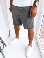 Pánské tmavě šedé teplákové šortky Dstreet model 21968983 - FashionStreet