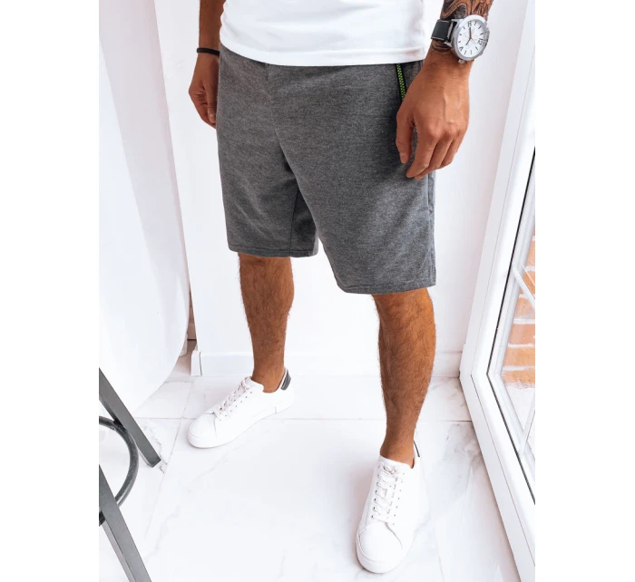 Pánské tmavě šedé teplákové šortky Dstreet model 21968983 - FashionStreet