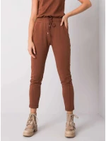 Hnědé dámské úpletové kalhoty typu chino model 21470493 - Factory Price
