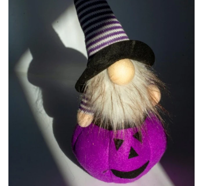 DÝNĚ DEKORATIVNÍ FIGURKA 25CM LED HALLOWEEN FIALOVÁ