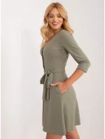 Sukienka LK SK model 21110944 khaki - FPrice Sukienka LK SK model 21110944 khaki - FPrice