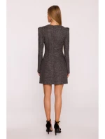 šaty s výstřihem do V černé model 21295846 - Moe šaty s výstřihem do V černé model 21295846 - Moe