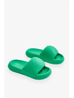 Dámské lehké pěnové pantofle na platformě Zelene Milton