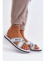 Dámské pantofle s pěnovou podrážkou Big Star Bílá