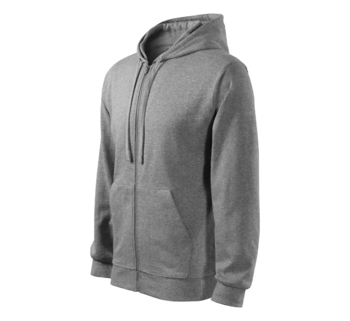 Trendy Zipper mikina pánská tmavě šedý melír Trendy Zipper mikina pánská tmavě šedý melír