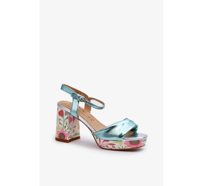 Sandály na podpatku model 196970 Step in style Sandály na podpatku model 196970 Step in style