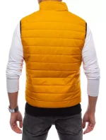 Pánská prošívaná tmavě žlutá vesta Dstreet model 21964326 - FashionStreet