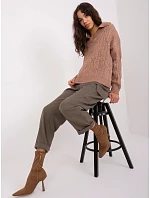 Sweter damski z brązowy model 21756281 - Factory Price Sweter damski z brązowy model 21756281 - Factory Price