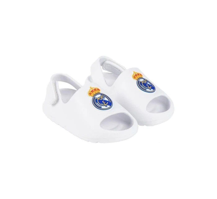 Real Madrid žabky k bazénu bílé Jr sandály model 21217148 - Real Madryt Real Madrid žabky k bazénu bílé Jr sandály model 21217148 - Real Madryt