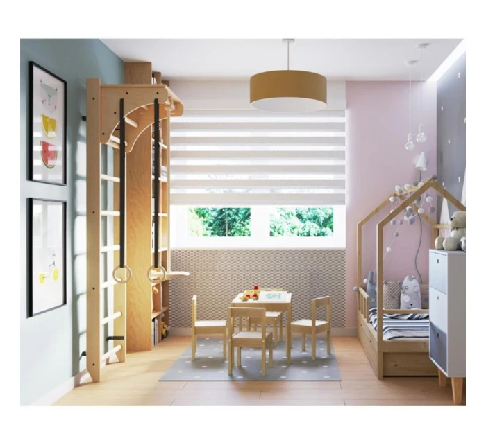 Žebřík s dřevěnou příčkou a příslušenstvím BENCHK 112+A204 dětské