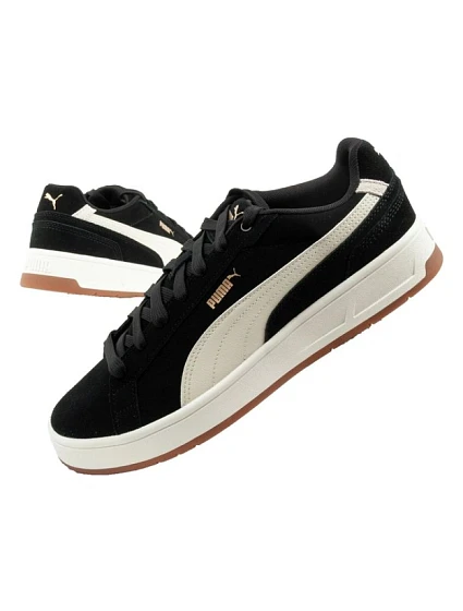 Pánská sportovní obuv Court model 22055992 kožené tenisky black - Puma Pánská sportovní obuv Court model 22055992 kožené tenisky black - Puma