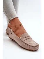 Dámské Mokasíny Z Světle Béžové model 21666657 - Boto Dámské Mokasíny Z Světle Béžové model 21666657 - Boto