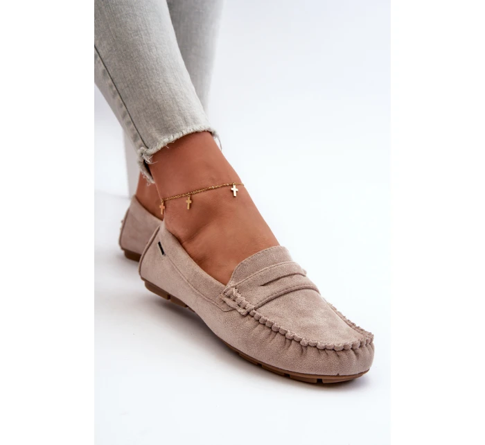 Dámské Mokasíny Z Světle Béžové model 21666657 - Boto Dámské Mokasíny Z Světle Béžové model 21666657 - Boto