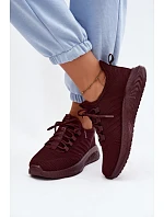 Lehké dámské sportovní nazouváky z Big Star Bordó model 22185515 - Big Star Shoes Lehké dámské sportovní nazouváky z Big Star Bordó model 22185515 - Big Star Shoes