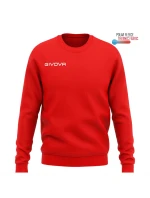 Pánská/chlapecká sportovní mikina GIVOVA Crew Neck červená Pánská/chlapecká sportovní mikina GIVOVA Crew Neck červená